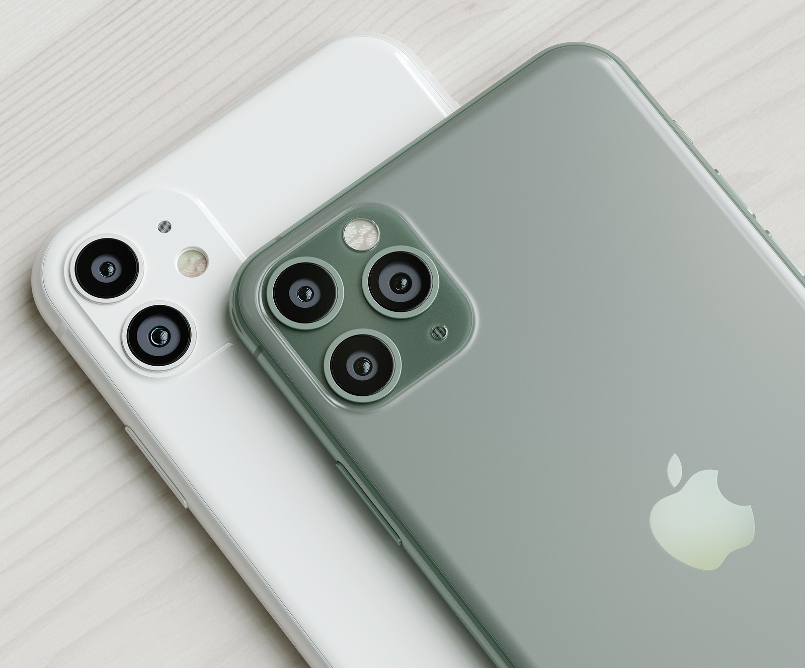ITALY-22 SEPTEMBER, 2019: Iphone 11 and 11 Pro smartphones on table. Iphone 11 in close up. Latest Apple Mobile iphones model. Illustrative editorial.