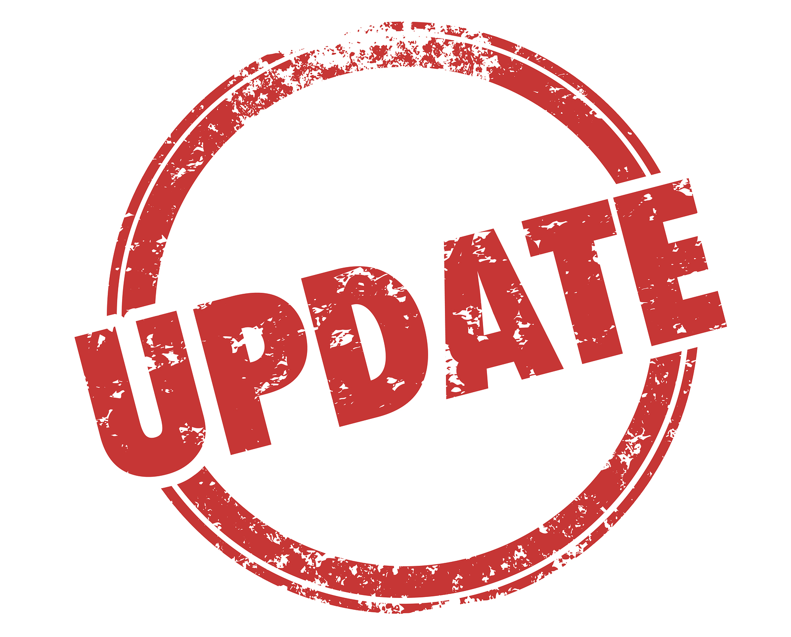 Update Stamp New Information Updating Release Illustration
