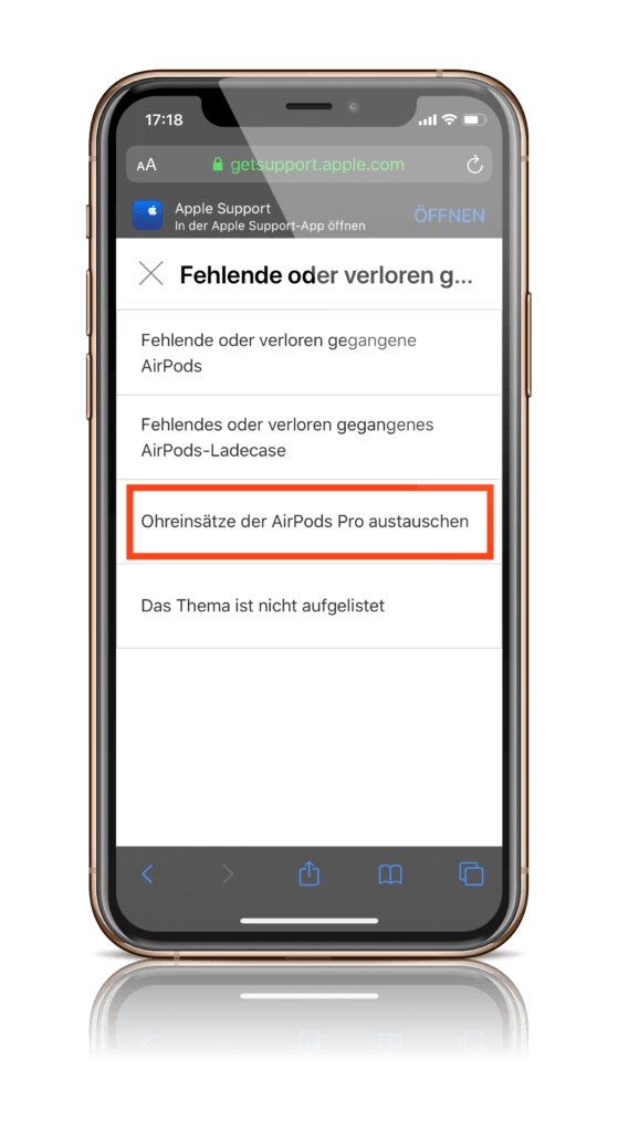 Screenshot: Apfelpatient