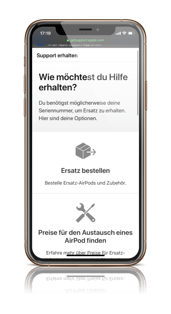 Screenshot: Apfelpatient