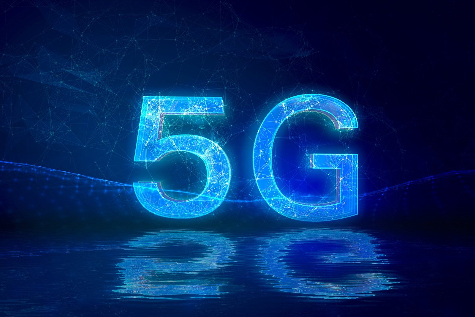 Creative connection background, mobile phone with 5G hologram on the background of the new world era, the concept of 5G network, high-speed mobile Internet, new generation network has a wireless speed limit, mixed media