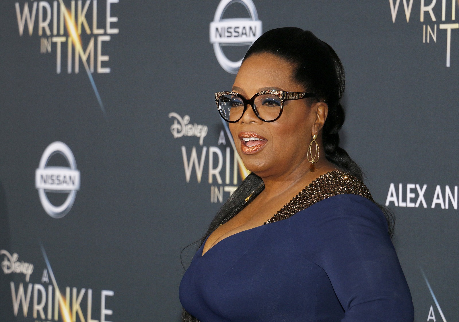 Oprah Winfrey at the Los Angeles premiere of 'A Wrinkle In Time' held at the El Capitan Theater in Hollywood, USA on February 26, 2018.