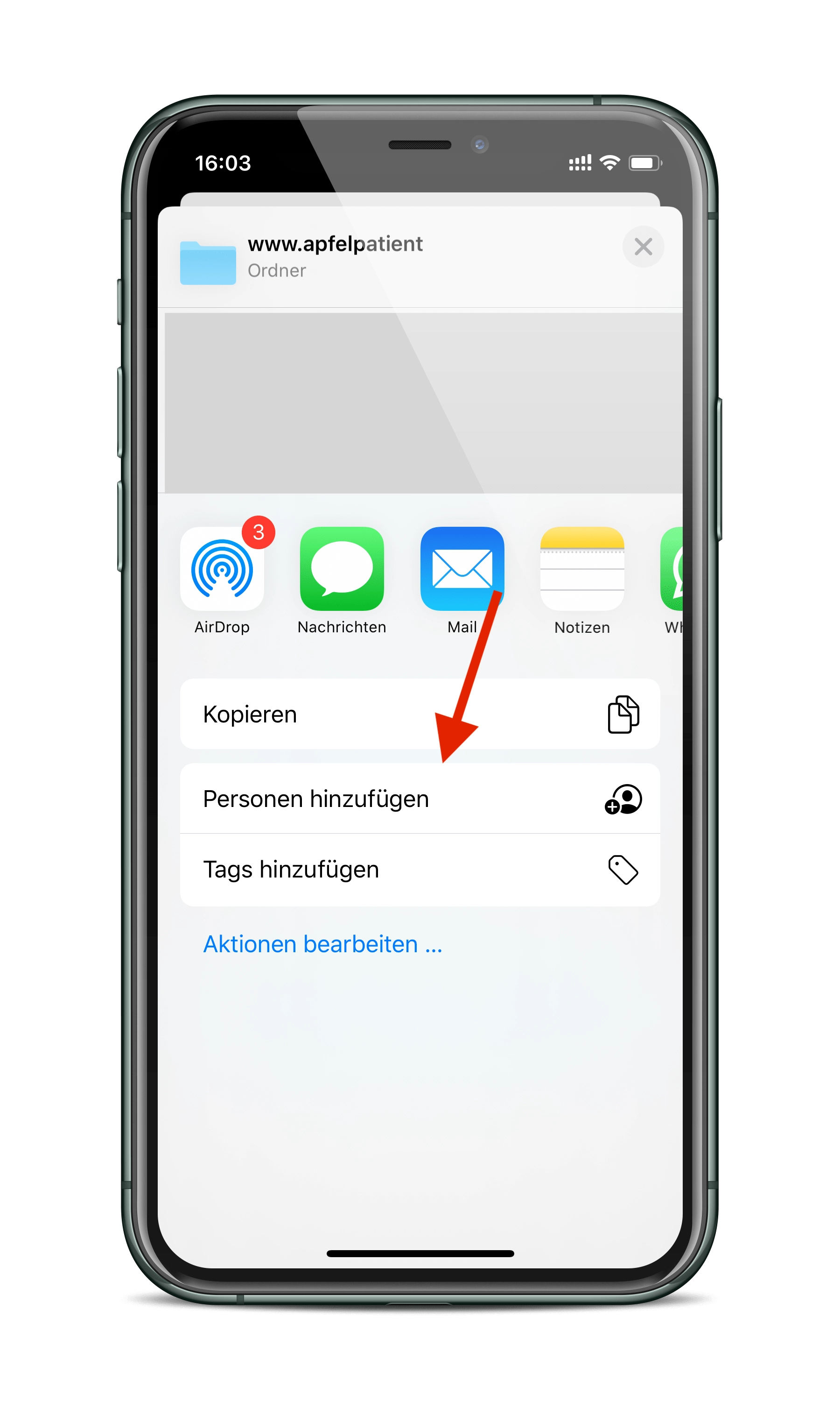 Screenshot: Apfelpatient