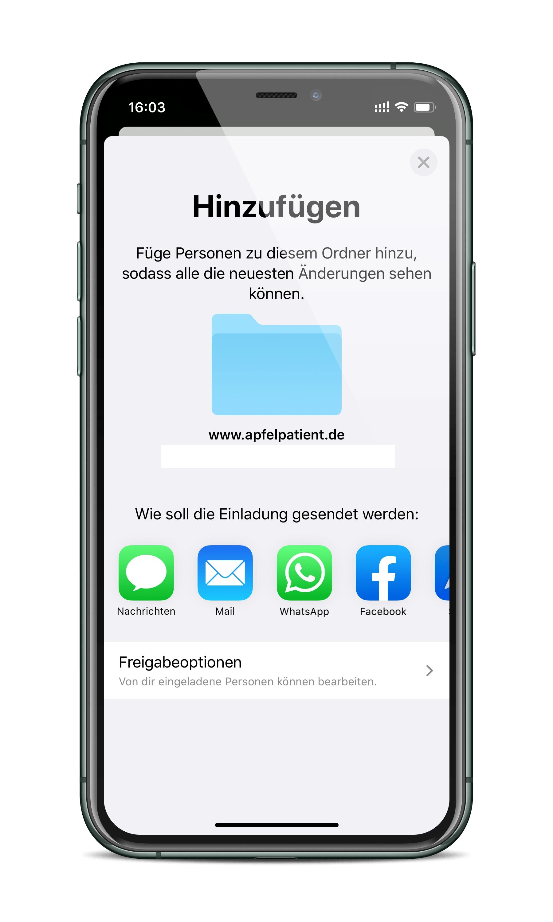 Screenshot: Apfelpatient