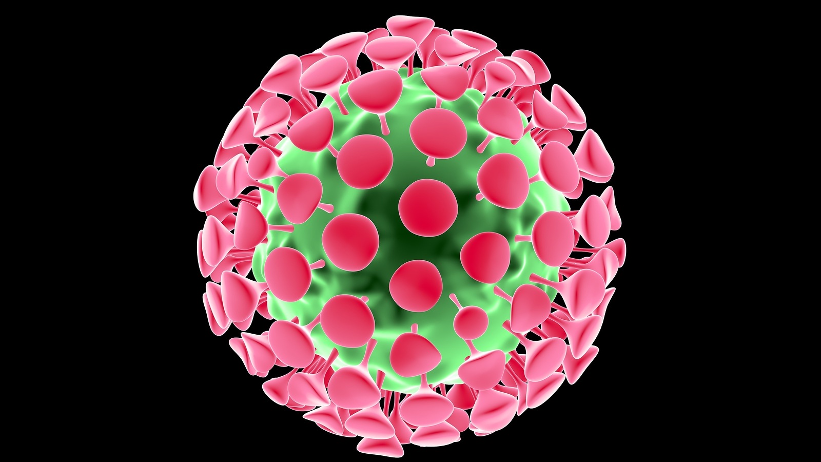 Coronavirus 2019-nCov novel coronavirus concept resposible for asian flu outbreak and coronaviruses influenza as dangerous flu strain cases as a pandemic. Microscope virus close up. 3d rendering