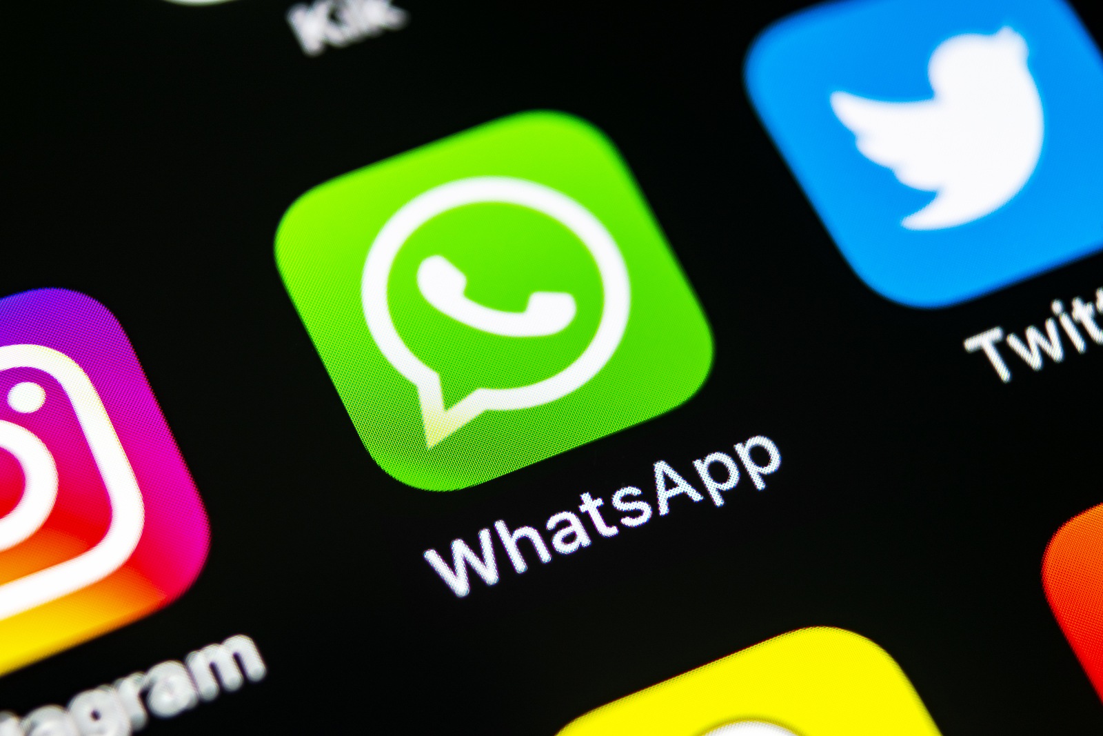 Sankt-Petersburg, Russia, May 10, 2018: Whatsapp messenger application icon on Apple iPhone X smartphone screen close-up. WhatsApp messenger app icon. Social media icon. Social network
