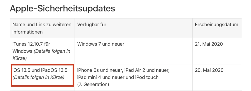Screenshot: Apfelpatient