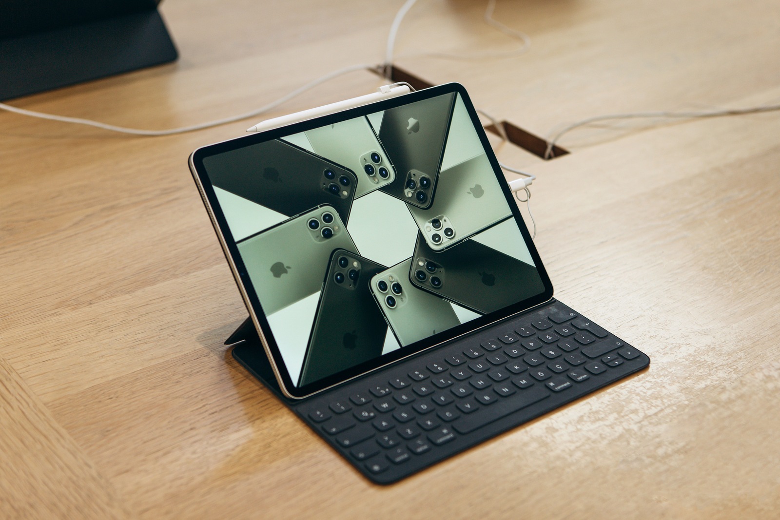 Turkey, Istanbul, December 17, 2019: sale New tablet APPLE iPad in the official Apple store