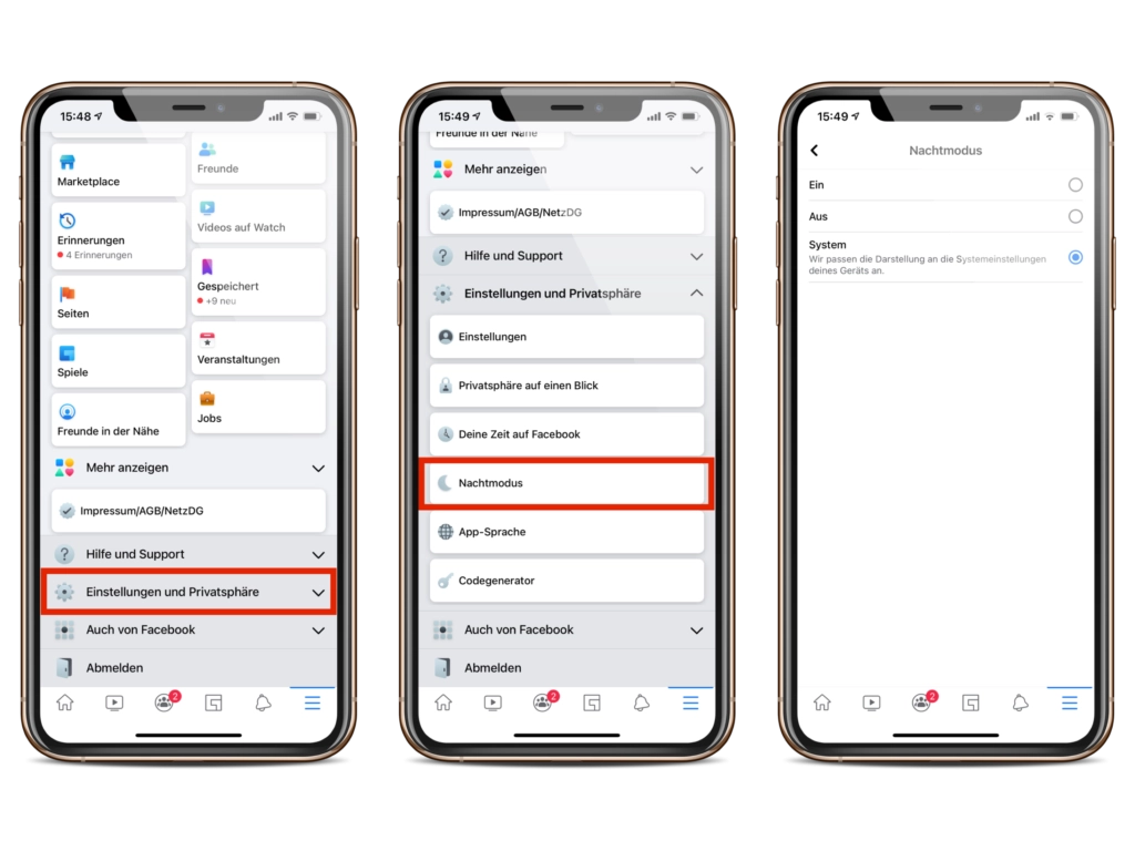 Facebook Dark Mode