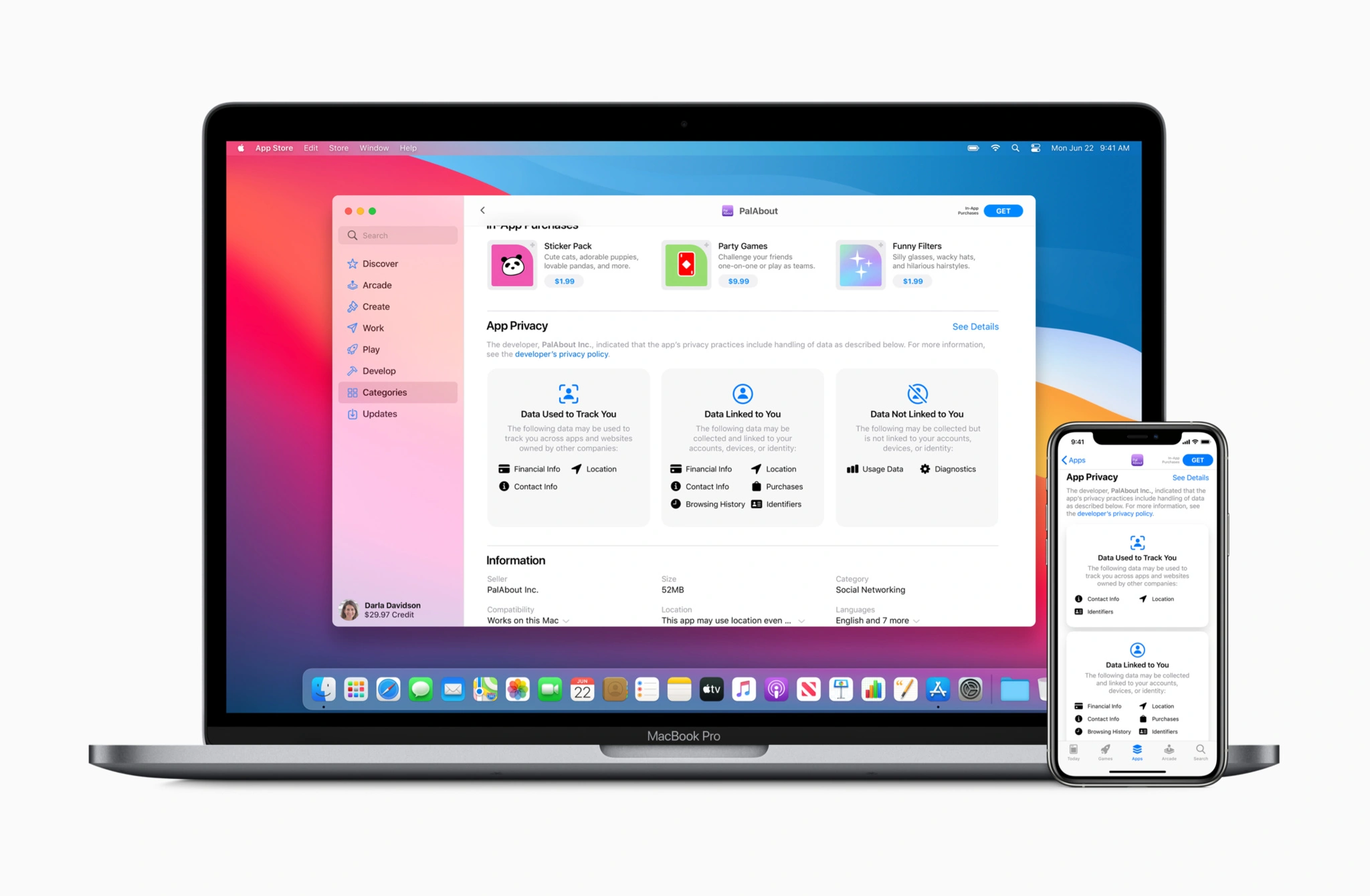 App Store Datenschutzkennzeichnungen