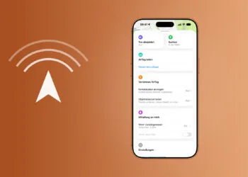 AirTag Genaue Suche in der Wo ist App: die Objektansicht mit den Tasten Ton abspielen und Suchen samt dem Zusatz In der Nähe