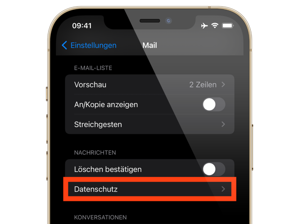 iOS 15 & macOS Monterey Mail Datenschutz