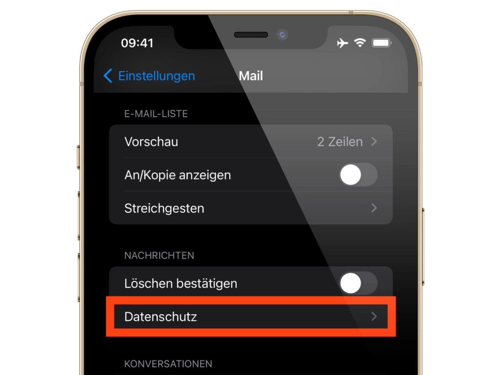 iOS 15 & macOS Monterey Mail Datenschutz