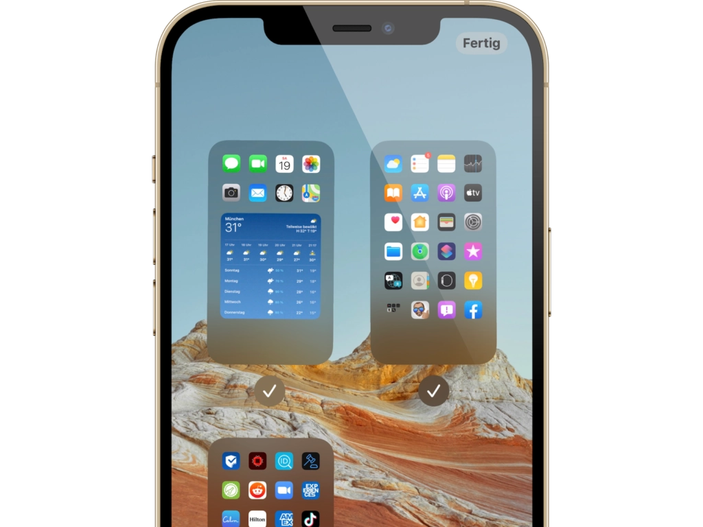 iOS 15: Startbildschirmseiten neu anordnen und löschen