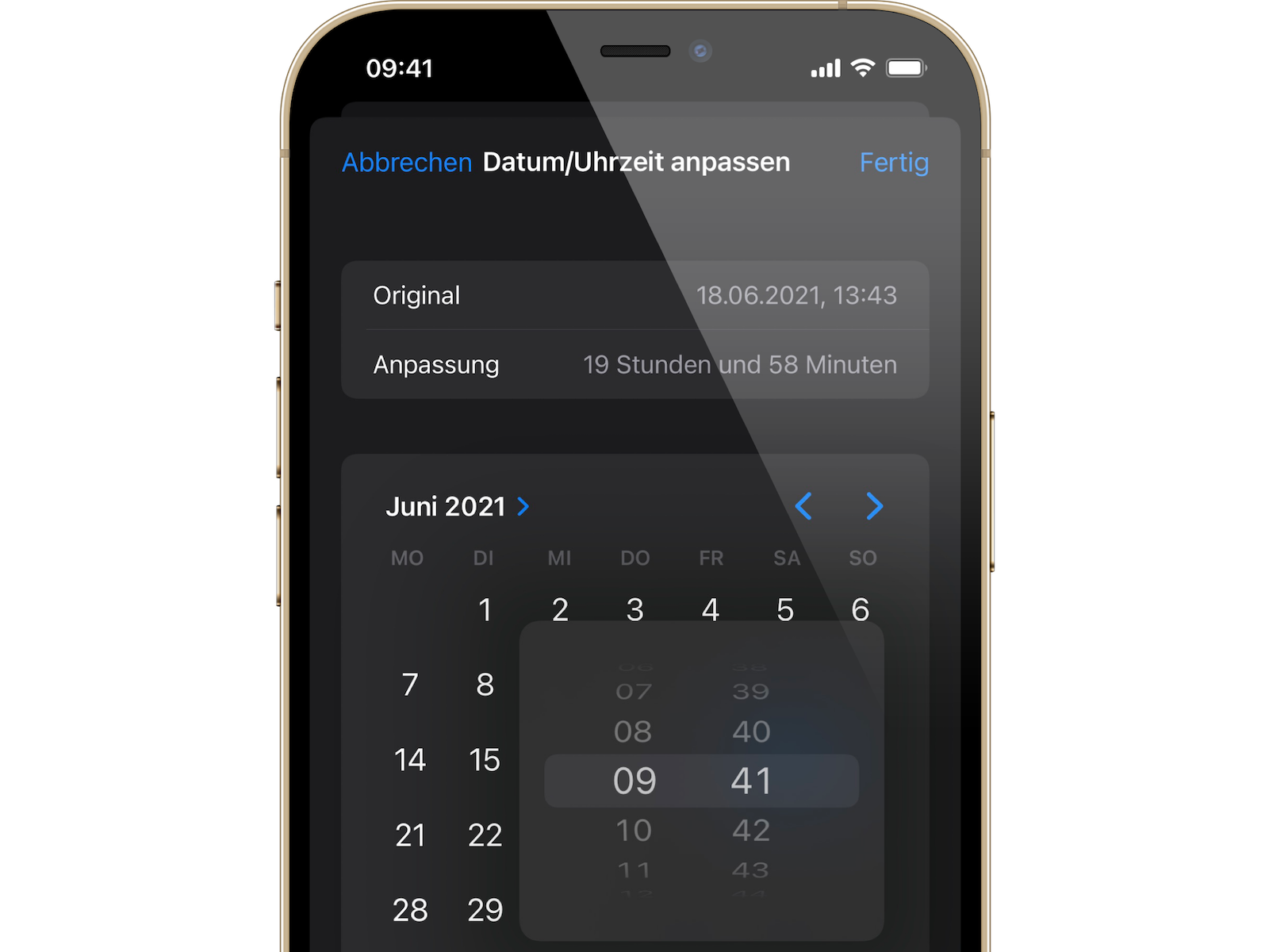 iOS 15 Datum und die Uhrzeit von Fotos anpassen so gehts