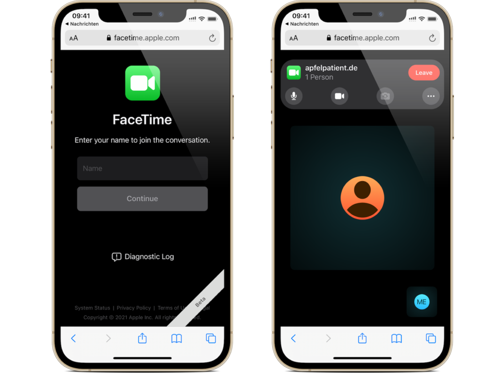 iOS 15 FaceTime Link