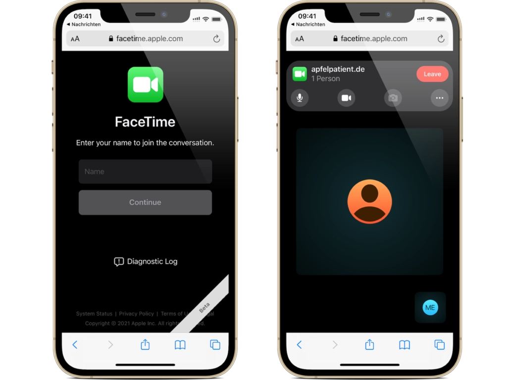 iOS 15 FaceTime Link