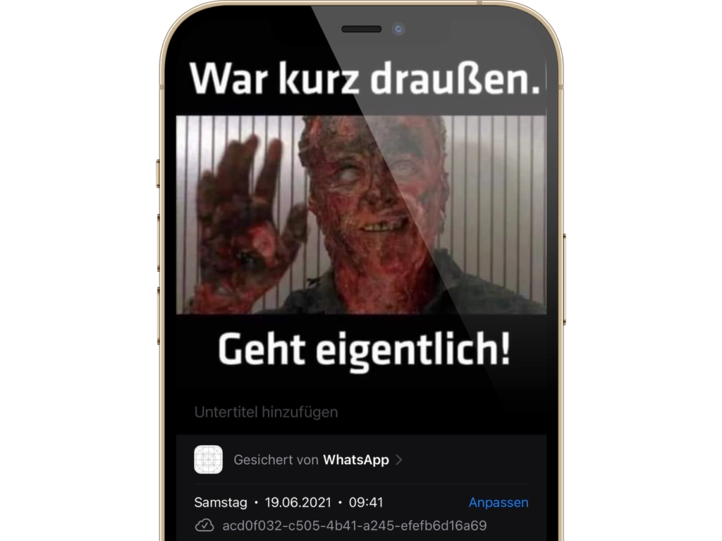 iOS 15: Datum und die Uhrzeit von Fotos anpassen