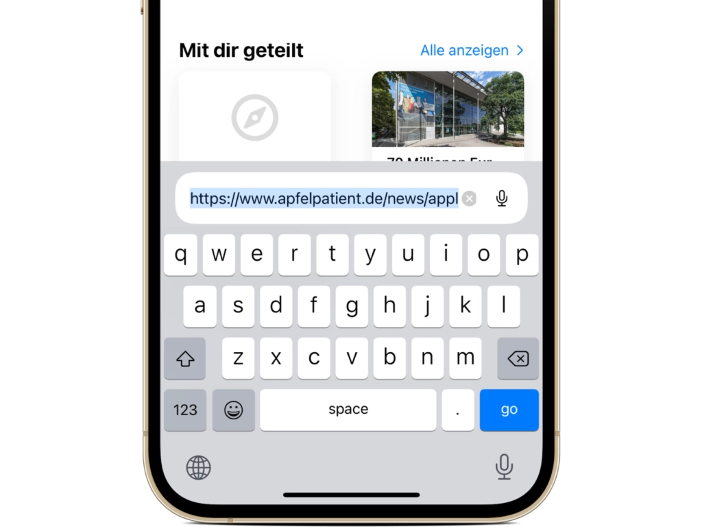 iOS 15 Safari Adressleiste