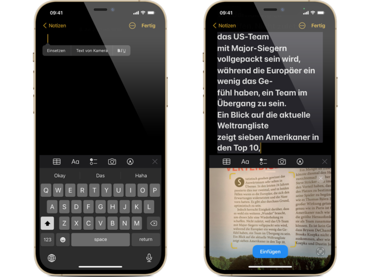 iOS 15 Live Text: Text aus Fotos kopieren & einfügen - so gehts