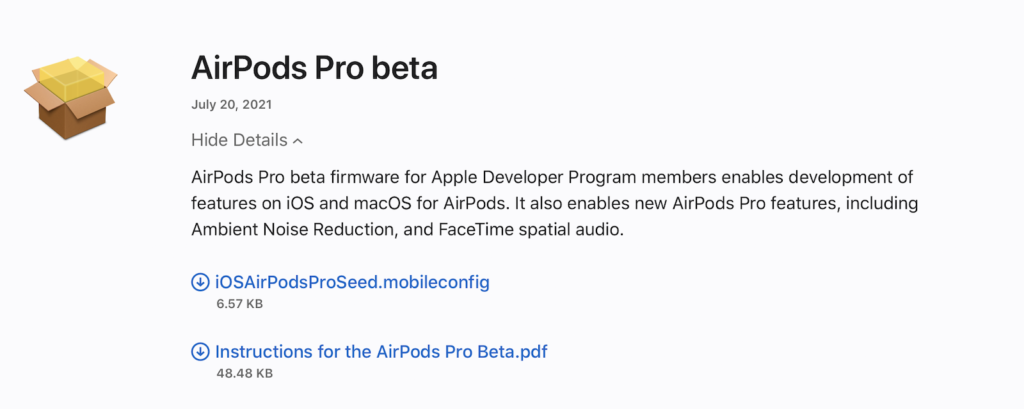 AirPods Pro Beta