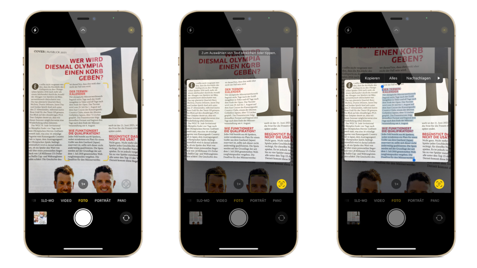 iOS 15 Live Text Text aus Fotos kopieren &amp; einfügen so gehts