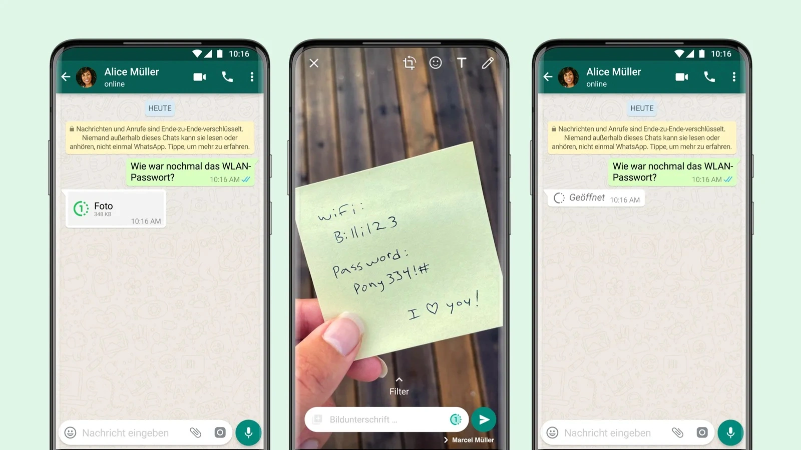 WhatsApp Einmalansicht