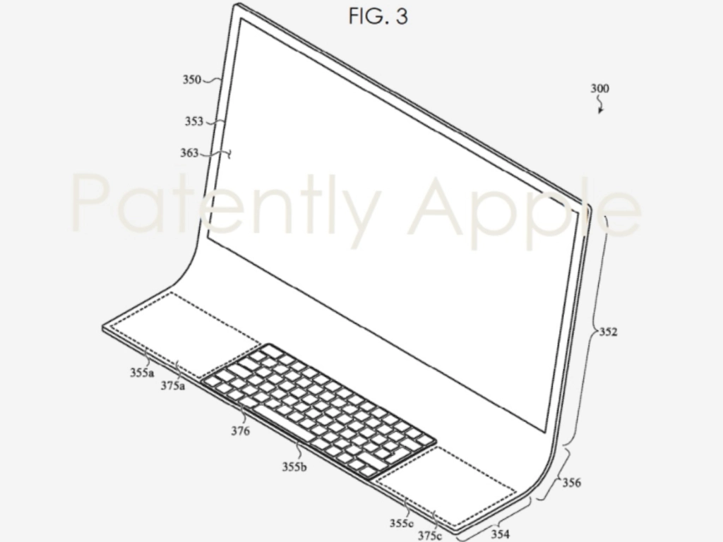 iMac Glasscheibe Apple Patent