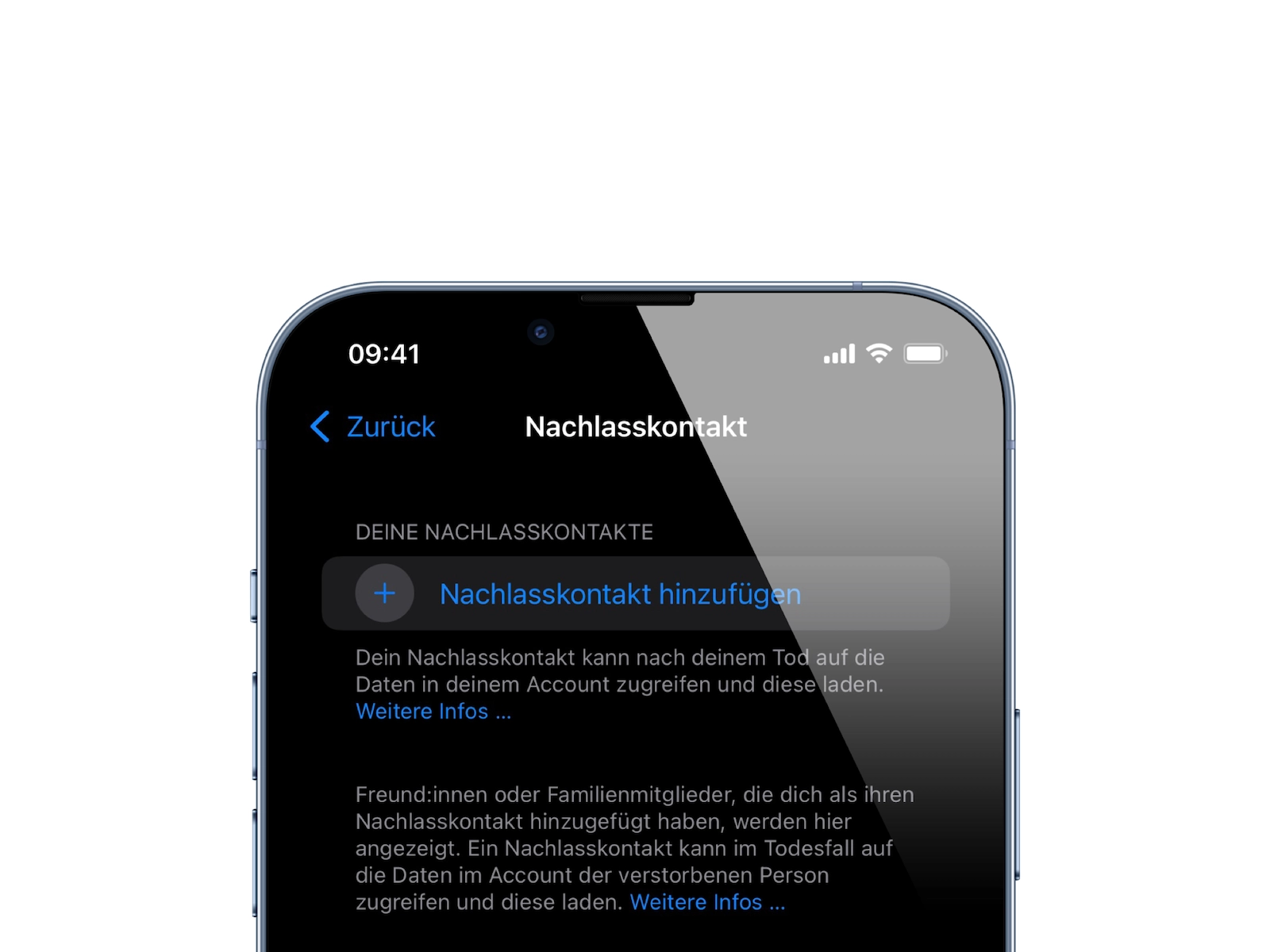 iOS 15.2 Beta 2: Apple integriert "Nachlasskontakt"
