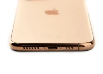Rostov-on-Don, Russia - october 2019. Apple iPhone 11 Pro on a white background. New smartphone from the company Apple close-up.Smartphone and box from it on a white background.