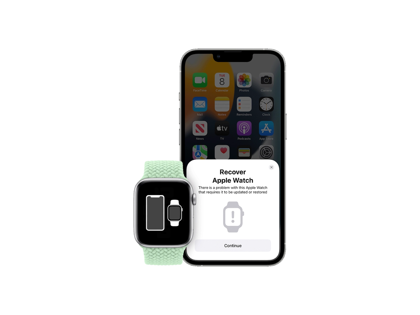 iOS 15.4 & watchOS 8.5 vereinfachen Apple Watch Wiederherstellung