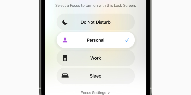 iOS 16 Focus