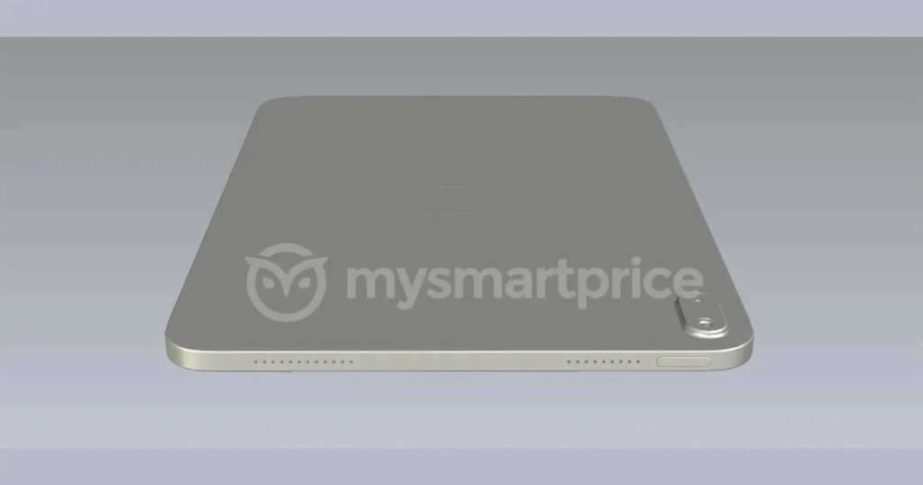 CAD-Rendering der herausstehenden Rückkamera und des LED-Blitzes beim iPad 10
