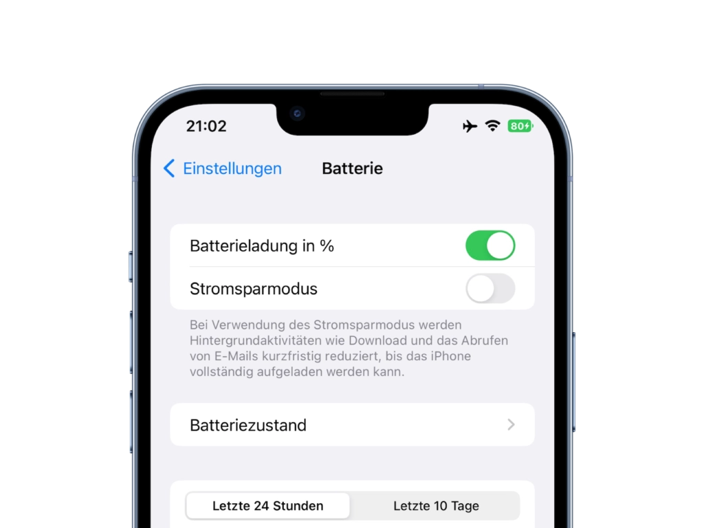 iOS 16 Beta 5 Batterieanzeige in Prozent aktivieren iPhone Einstellungen