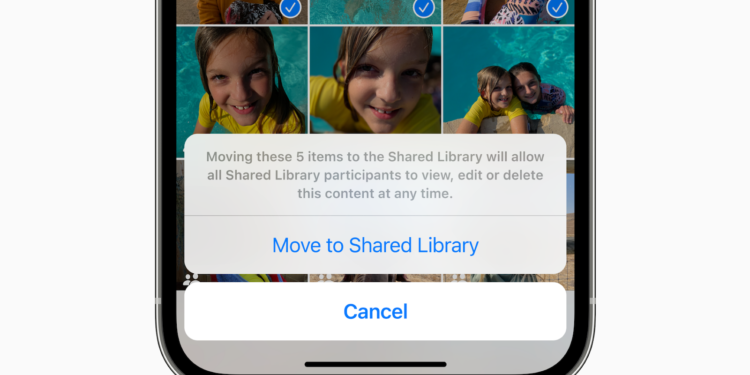 Shared iCloud Photo Library iOS 16