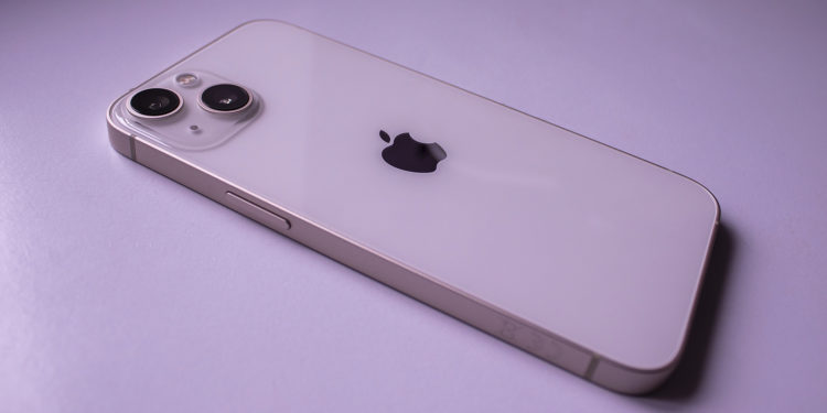 Zhytomyr, Ukraine, August 20, 2022: New, Stylish, Multifunctional Iphone 13 pro, Cell Phone Mobile Phone Close-up. Redesigned iPhone 13 Pro. Stylish look of the new iPhone with metal body.