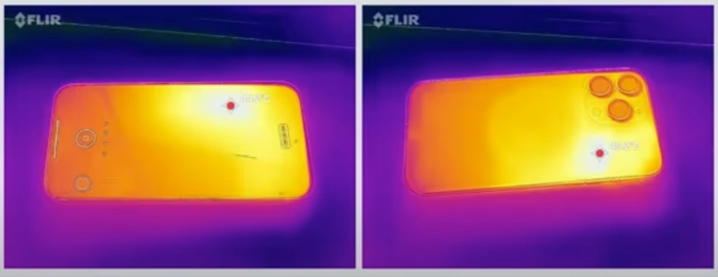 iPhone 15 Pro Max überhitzt: Wärmebildkamera-Test von BullsLab zeigt extreme Hitzeentwicklung