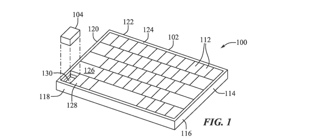 Apple Patent für eine MacBook Tastatur mit einer herausnehmbaren Taste, die als Maus genutzt werden kann (Deployable Key Mouse Diagramm)