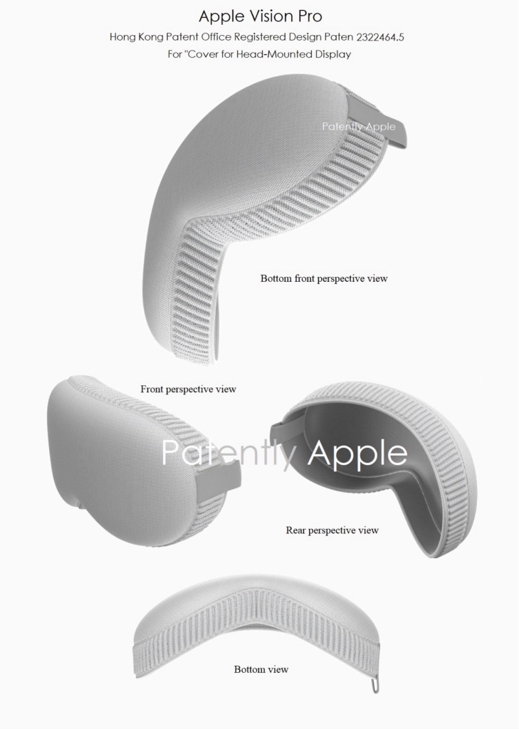 Apple Vision Pro Schutzhülle und Zubehör Designpatent von Patently Apple