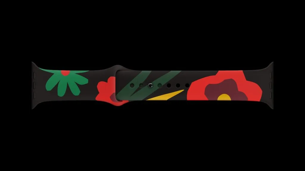 Black Unity Sportarmband für die Apple Watch im Unity Bloom Design von Apple