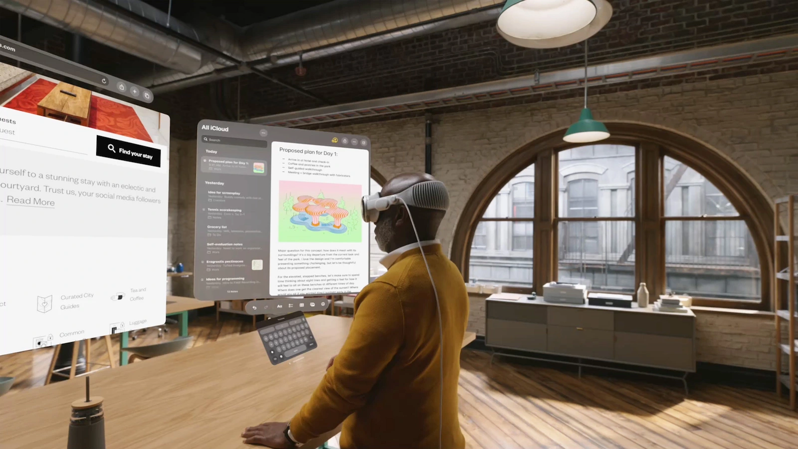 Apple Vision Pro Apps öffnen