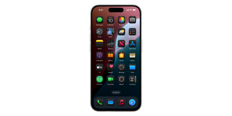 iOS 18 app icons Dark mode app icons