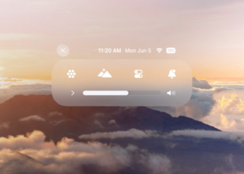 Apple Vision Pro Control Center