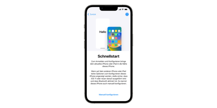 Schnellstart erklärt: Daten auf neues iPhone übertragen