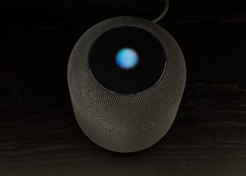 HomePod with Apple display