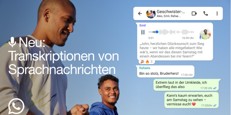 WhatsApp transcription of voice messages