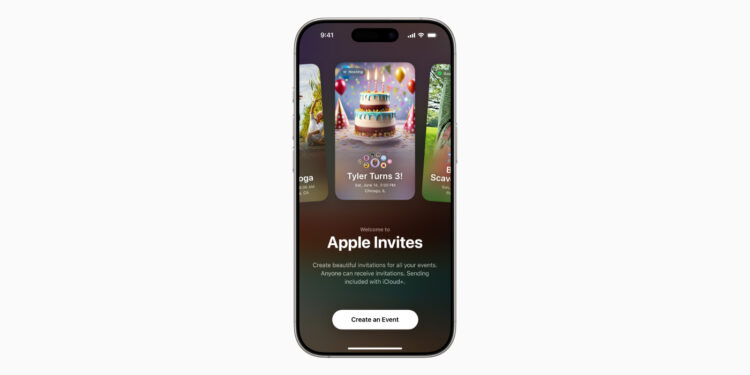 Apple Invitations app