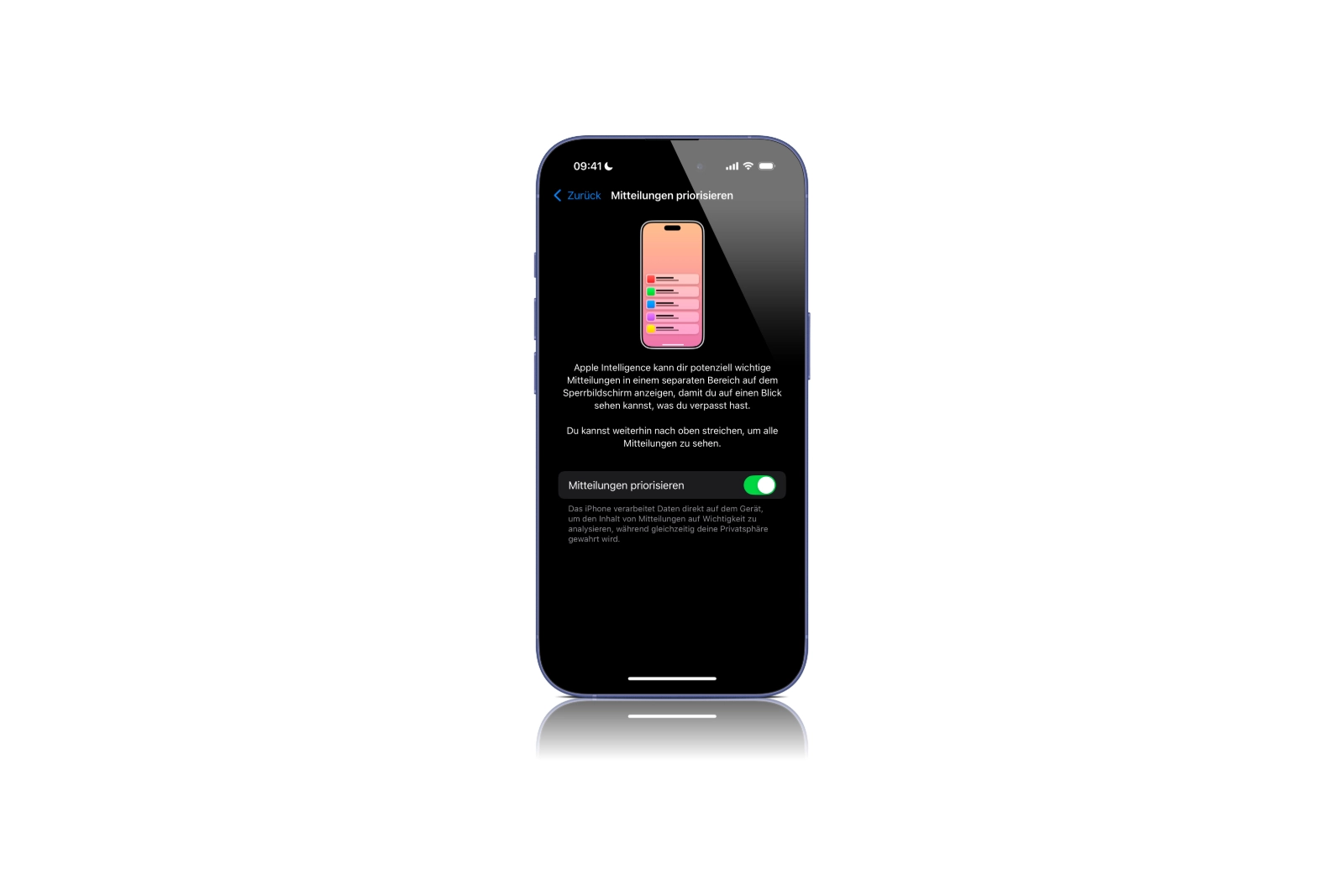 iOS 18.4 Mitteilungen priorisieren