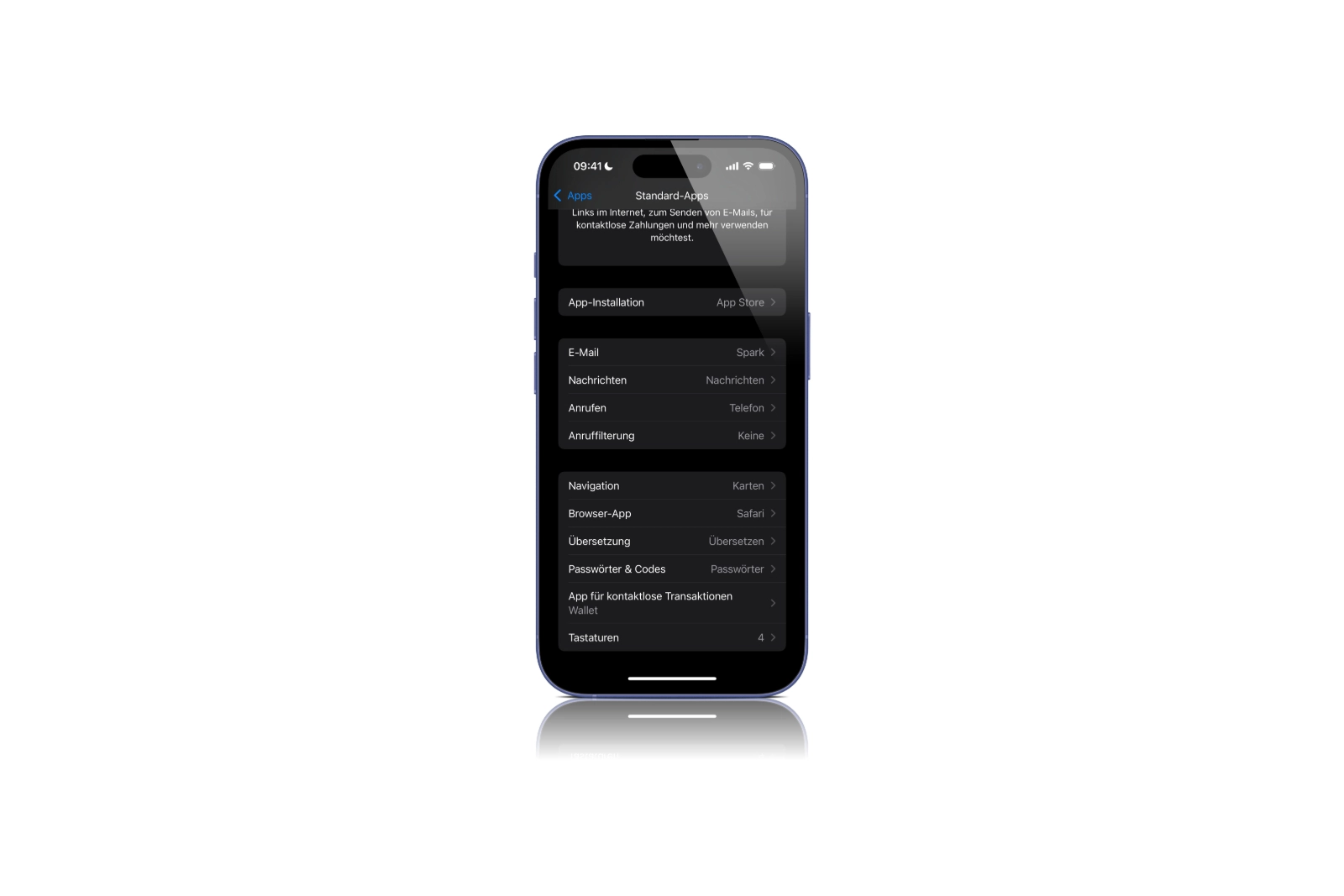 iOS 18.4 Standard-Apps
