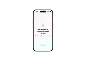iPhone Bildschirmentfernung